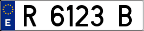 Trailer License Plate